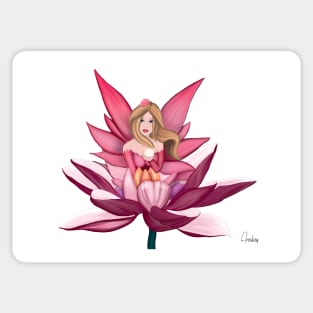 fairytale on water lily Sticker